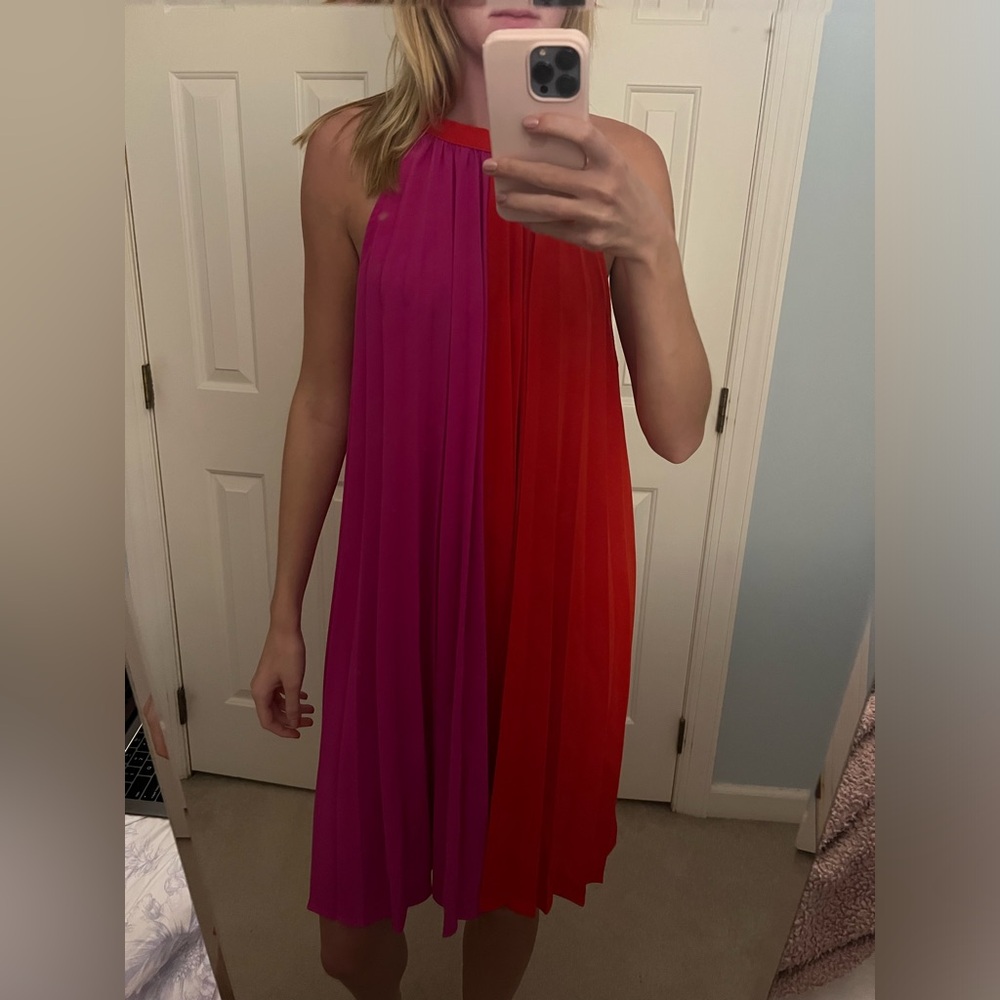 Red and purple tcec dress size L